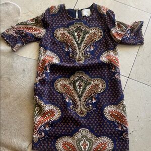 Phillip Lim paisley beautiful silk dress with embroidery and rhinestones 8